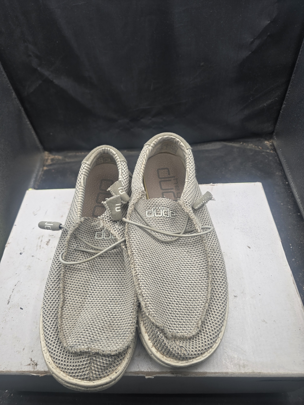 Hey Dude Wally Knit Slip-On Shoes - Light Gray